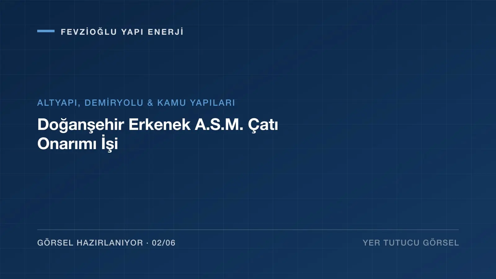 Doğanşehir Erkenek A.S.M. Çatı Onarımı İşi projesi saha fotoğrafı (2/6)