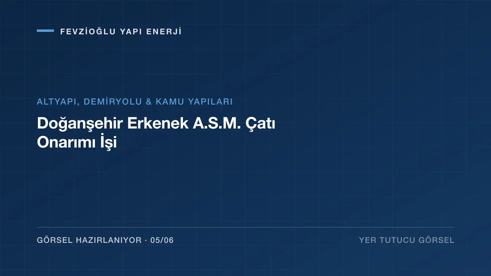 Doğanşehir Erkenek A.S.M. Çatı Onarımı İşi projesi saha fotoğrafı (5/6)